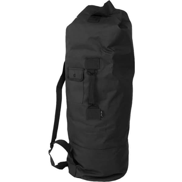 Marin väska - US - Svart - 2 vadderade axelremmar - Yttre ficka - 90 x 33 cm
