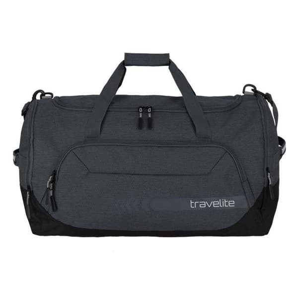 Resväska - travelite - Kick Off Duffle L - Svart/Grå - 62x34x37 cm - 990g