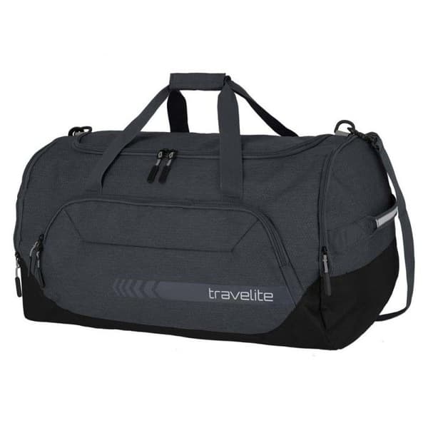 Resväska - travelite - Kick Off Duffle L - Svart/Grå - 62x34x37 cm - 990g
