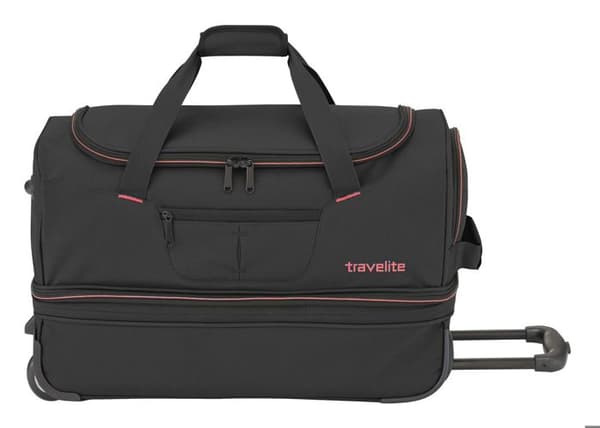 Åkpåse - Travelite - Basics Wheeled Duffle 55 - Svart - 100 % polyester - 2,30 kg