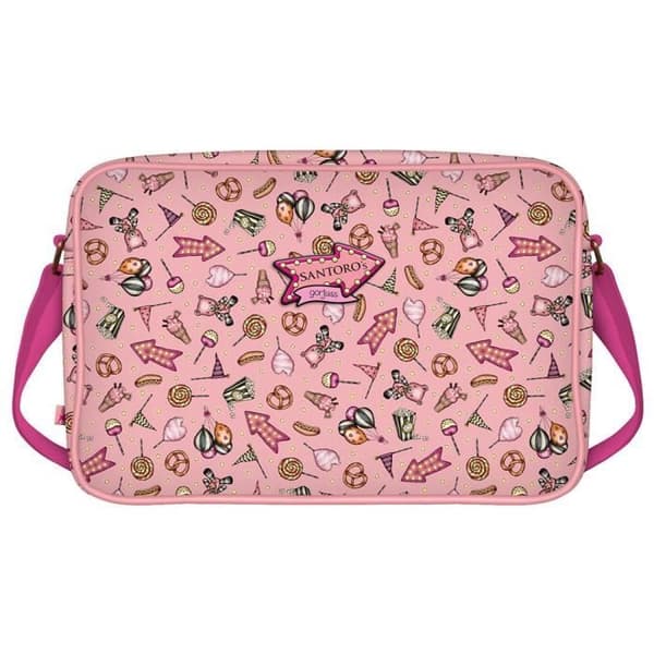 SANTORO- Gorjuss Fairground Carousel Resväska 35 x 26,5 x 10,5 cm, 1133GJ01, Rosa