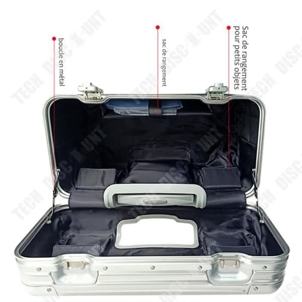 TD® 16 tum Business Bagage Aluminiumram vagnsväska Universal Wheel Travel Hard Case Datorbordsväska
