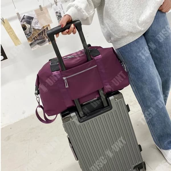 TD® Stor kapacitet Lätt resväska förvaringsväska Bärbar Fitness Wet Dry Separation Bagageväska