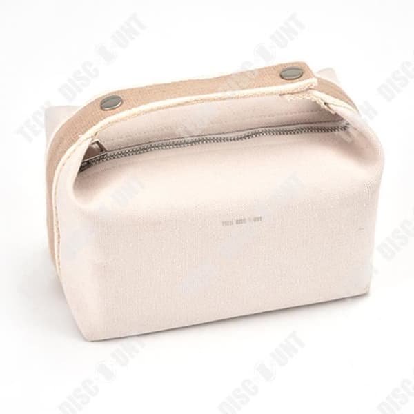 TD® Canvas kosmetisk väska Bärbar resor Kosmetisk förvaringsväska med stor kapacitet Lunchpåse tvättpåse kosmetisk väska