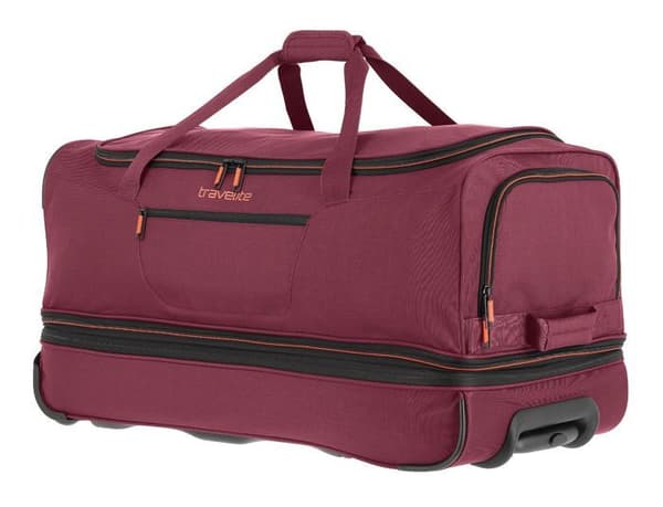 Åkpåse - travelite - Basics Wheeled Duffle M - Vinröd - 75 cm - 98 liter