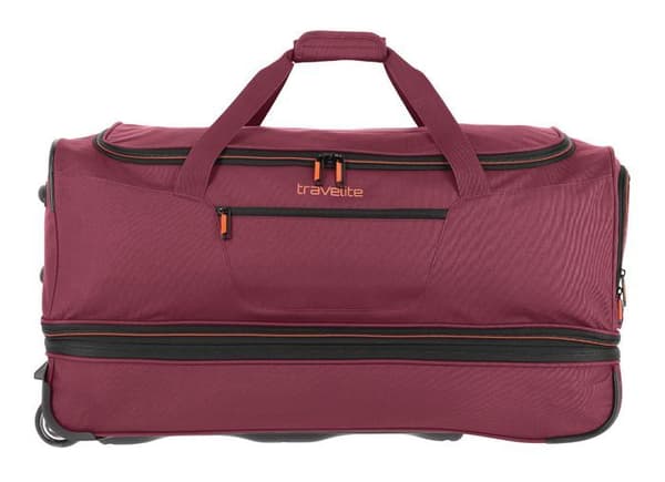 Åkpåse - travelite - Basics Wheeled Duffle M - Vinröd - 75 cm - 98 liter