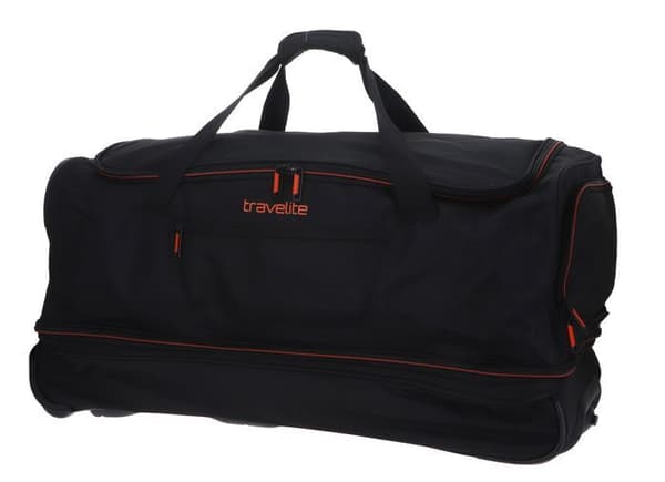Åkpåse - Travelite - Basics Wheeled Duffle 70 - Svart - 100% polyester - Stort format