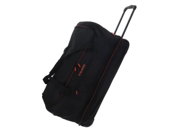 Åkpåse - Travelite - Basics Wheeled Duffle 70 - Svart - 100% polyester - Stort format
