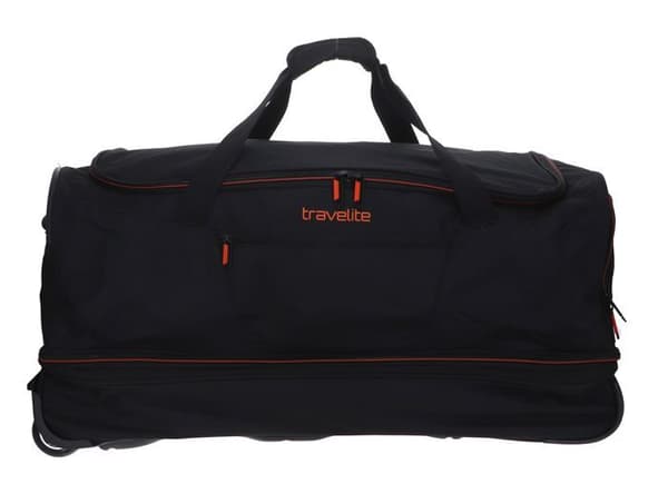 Åkpåse - Travelite - Basics Wheeled Duffle 70 - Svart - 100% polyester - Stort format