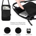 Miniatyrbild 3 av 4: Pochette för Nackresor med RFID-blockering, Plånbok för Pass med 7 Fickor, Stöldsäkert Telefon- och Kortförvaringsfodral
