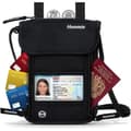 Miniatyrbild 1 av 4: Pochette för Nackresor med RFID-blockering, Plånbok för Pass med 7 Fickor, Stöldsäkert Telefon- och Kortförvaringsfodral