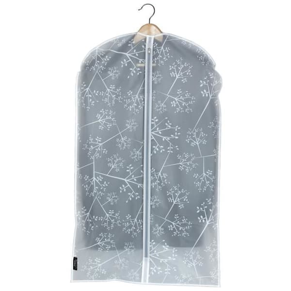 Domopak 908000, Mjuk väska för kläder, Transparent, Vit, Polyvinylacetat (PEVA), Dragkedja, 60 cm