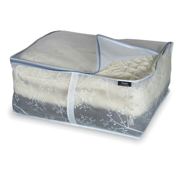 Domopak 908020, Mjuk plaggväska, Transparent, Vit, Polyvinylacetat (PEVA), Dragkedja, 55 cm