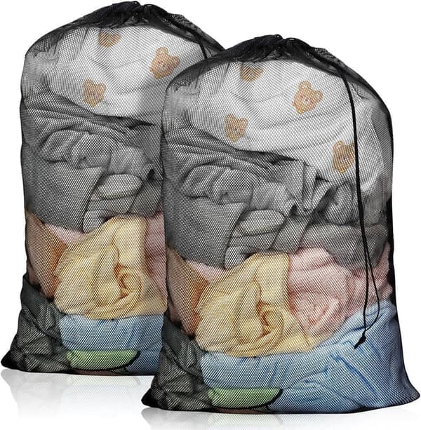 Stor tvättpåse 1/2-pack, 60x90 cm - För resor och tvättmaskin