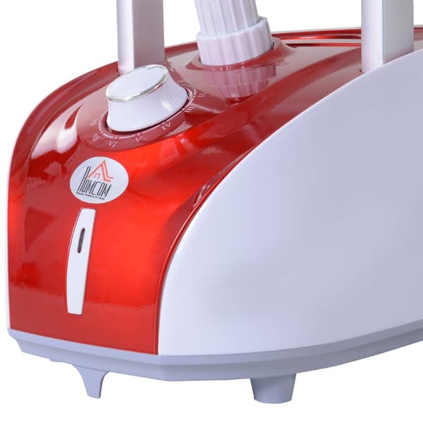 Rootz Vertical Steam Iron - Plagg Steamer - Klädpress - Snabb värme 1950W - 2L Tank - 38x27 cm Bräda - 47-119 cm Rod - Röd