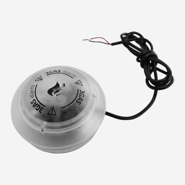 3GAS round gaslarm 12V för husbil, husvagn och båt