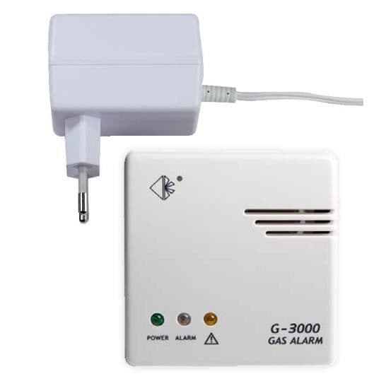 Gasdetektor - Haussicherheit sladdar - CC-3000 - Elektrisk - Rektangulär - Vit