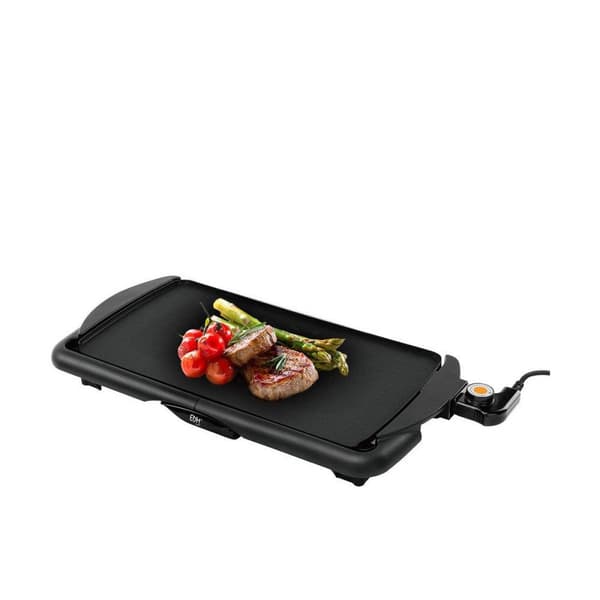 Slät grillplatta EDM 07663 Svart 2000 W