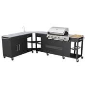 vidaXL gasgrill 4 + 1 grillzoner
