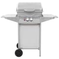Miniatyrbild 4 av 10: vidaXL Gasolgrill med 2 grillzoner rostfritt stål silver
