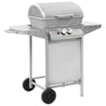 Miniatyrbild 1 av 10: vidaXL Gasolgrill med 2 grillzoner rostfritt stål silver