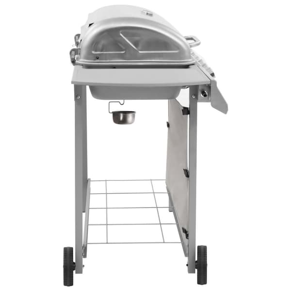 vidaXL gasgrill 6 brændere sølvfarvet