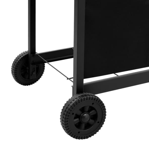 vidaXL Gassgrill med 4 brennere svart