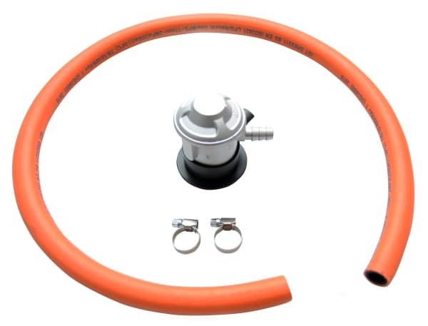 Regulator & slange 1,1M DK/NO/FI Incl. spændebånd