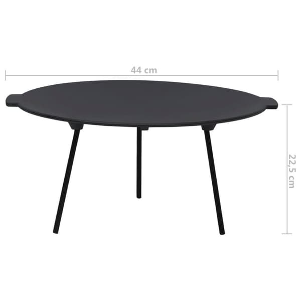 vidaXL Grillplate Ø44 cm støpejern