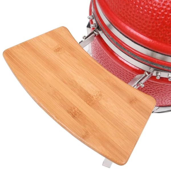 vidaXL Kamado Kullgrill med røyker keramisk 81 cm