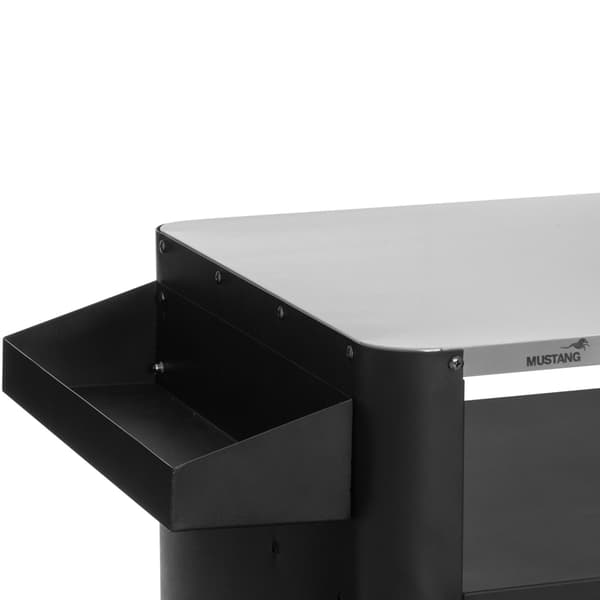 Mustang Grillbord Svart 135 x 60 x 90 cm