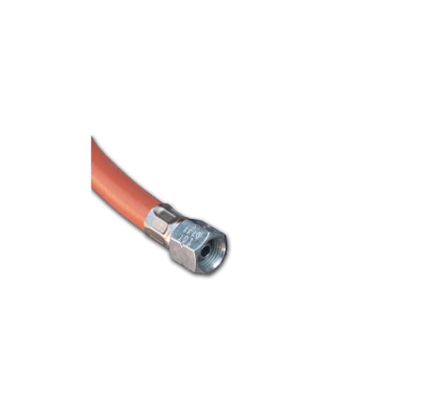 Propan-butangaslange med fittings 2x1/4" hun, 80cm