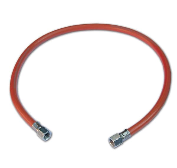 Propan-butangaslange med fittings 2x1/4" hun, 80cm