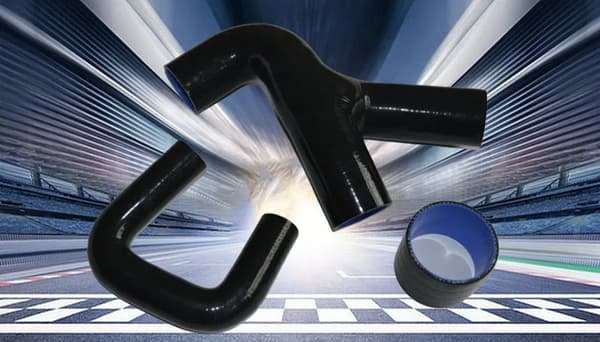 Silicone Intercooler Turbo Slange, Højtryksmodstand, Bred Temperaturområde,sort