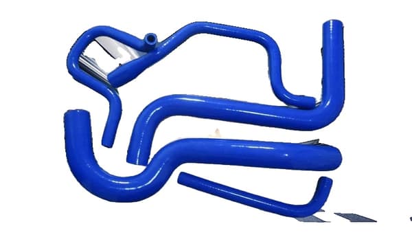 Silicone Varmelegeme Radiator Kølevandslange Sæt, Højtemperaturmodstand, Holdbar Trykhåndtering,Blå