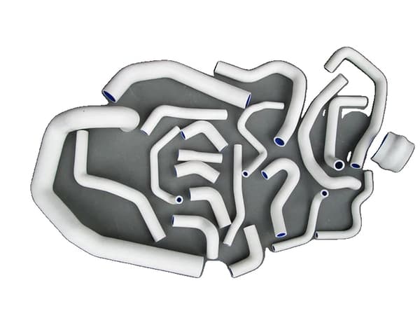 Siliconkyla Slang, 4,5 mm Tjocklek, Temperaturbeständig,vit