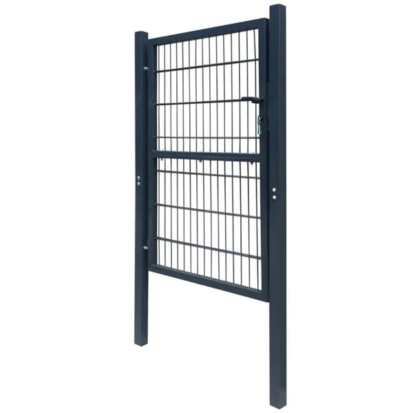 vidaXL 2D Aitaportti (Yksittäinen) antrasiitti 106 x 230 cm