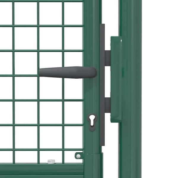 vidaXL Hageport stål 100x125 cm grønn