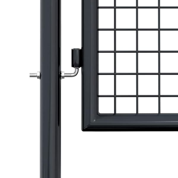 vidaXL Hageport netting galvanisert stål 100x125 cm grå