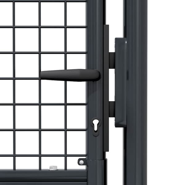 vidaXL Hageport netting galvanisert stål 100x125 cm grå