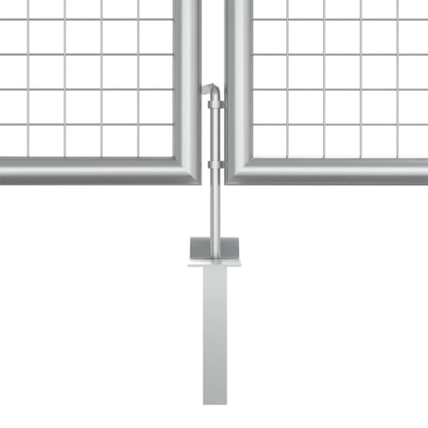 vidaXL Hageport galvanisert stål 415x175 cm sølv