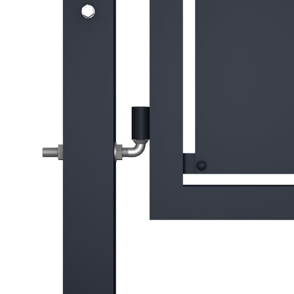 Medina Garden Gate Steel 350x150 cm Antrasiitti