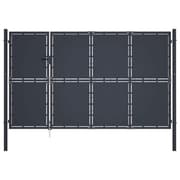 Medina Garden Gate Steel 350x150 cm Antrasiitti