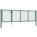 Miniatyrbilde 2 av 6: vidaXL Hageport stål 350x100 cm grønn
