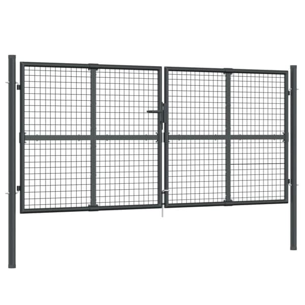 vidaXL Nätgrind antracit 300x175 cm galvaniserat stål