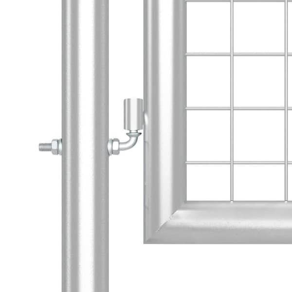 vidaXL Nätgrind silver 350x175 cm galvaniserat stål