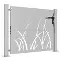 Miniatyrbilde 5 av 11: vidaXL Hageport 105x80 cm cortenstål gressdesign