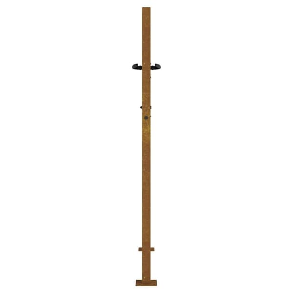 vidaXL havelåge 105x130 cm cortenstål græsdesign