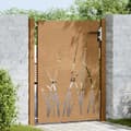 Miniatyrbilde 4 av 11: vidaXL Hageport 105x155 cm cortenstål gressdesign