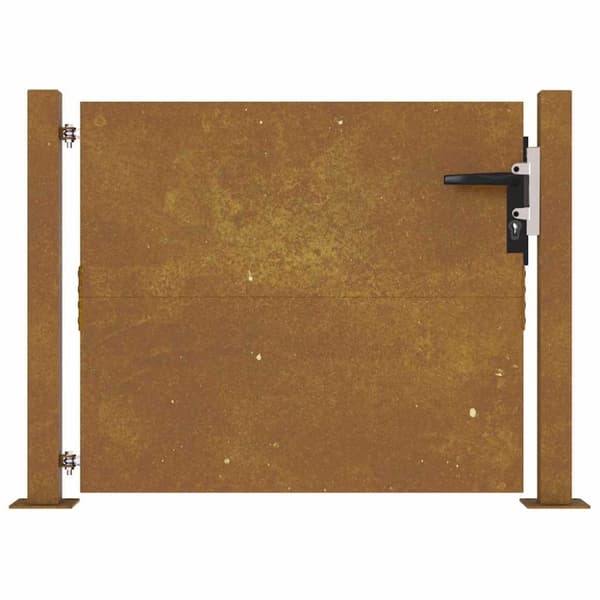 vidaXL Puutarhaportti 105x80 cm corten teräs